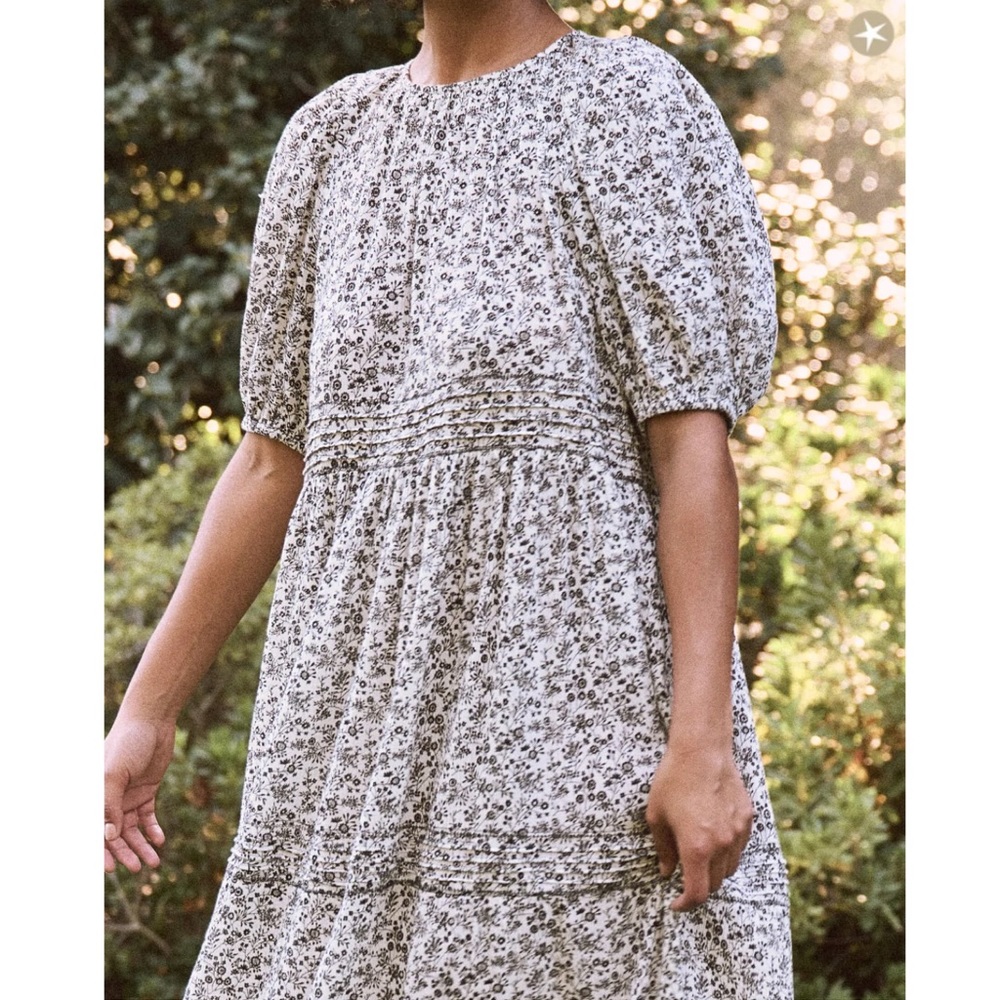 The Great Medium Songbird Bow-Back Midi Dress Tie Back - Picture 2 of 13